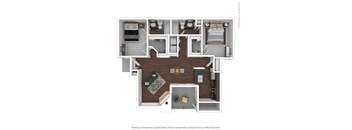 B2 Floor Plan at Infinity on the Mark, Dallas, Texas